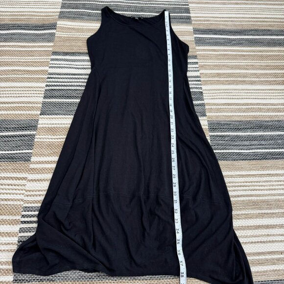 Eileen Fisher Women's Sleeveless Sheath Dress Stretch Rayon Lycra Black Sz Small - Picture 10 of 12